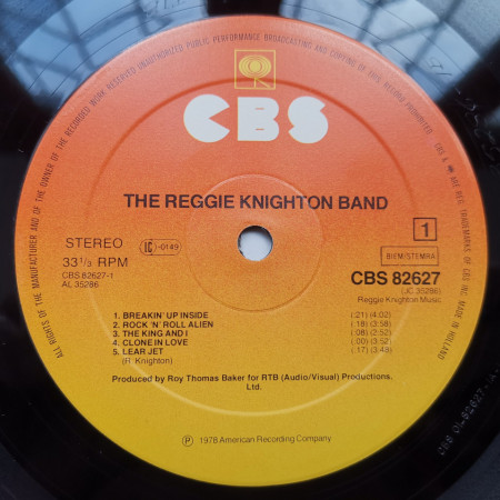 The Reggie Knighton Band – албум The Reggie Knighton Band - Img 3