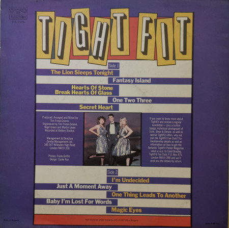 Tight Fit – албум Tight Fit - Img 2