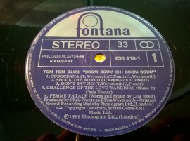 Tom Tom Club – албум Boom Boom Chi Boom Boom - Img 4