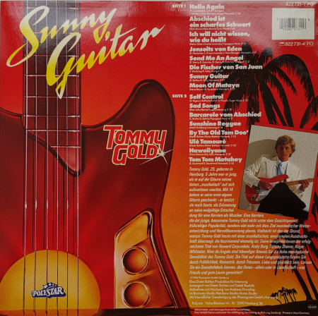 Tommy Gold ‎– албум Sunny Guitar - Img 2