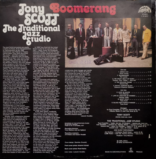 Tony Scott , The Traditional Jazz Studio – албум Boomerang - Img 2