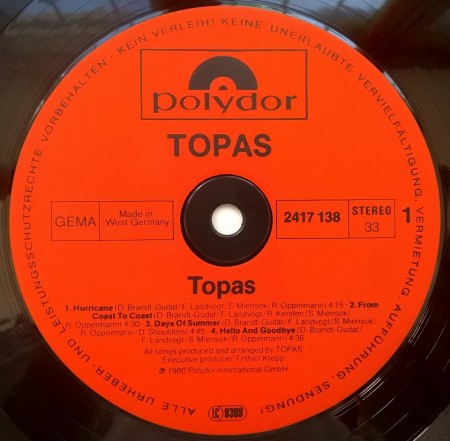 Topas – албум Topas - Img 3
