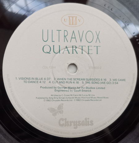 Ultravox – албум Quartet - Img 2