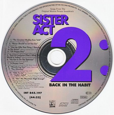 Various ‎– албум Sister Act 2: Back In The Habit (CD) - Img 3