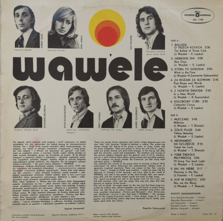 Wawele – албум Niebieskie Dni - Img 2