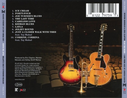 Wynton Marsalis &amp; Eric Clapton – Play The Blues - албум Live From Jazz At Lincoln Center (CD) - Img 2