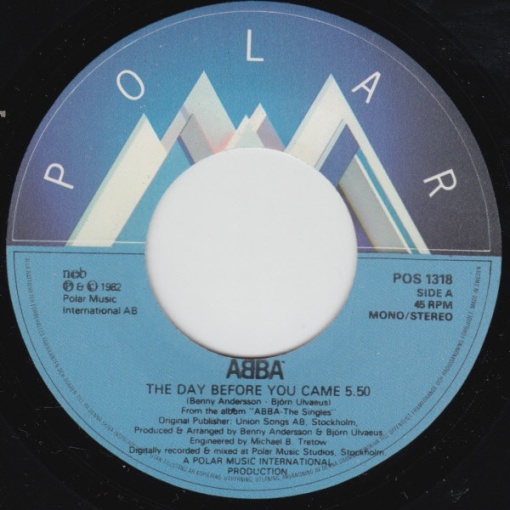 ABBA – 7&quot; сингъл The Day Before You Came - Img 2