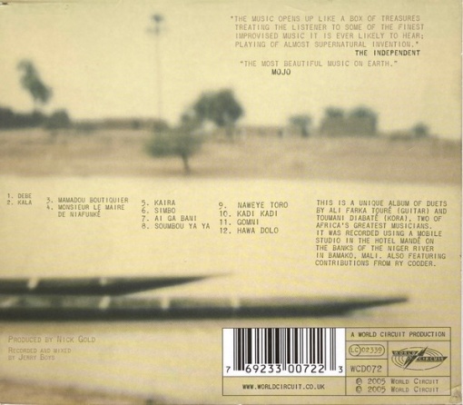 Ali Farka Touré and Toumani Diabaté – албум In The Heart Of The Moon (CD) - Img 2