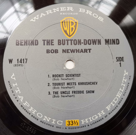 Bob Newhart – албум Behind The Button-Down Mind Of Bob Newhart - Img 2
