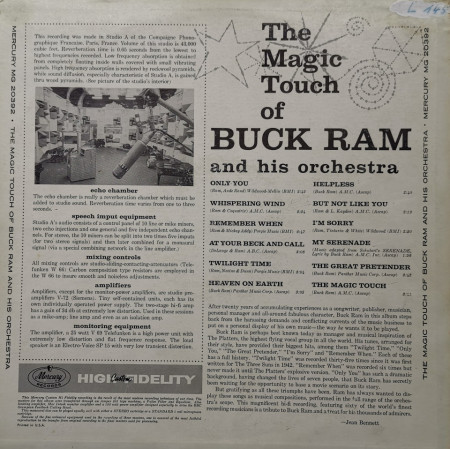 Buck Ram And His Orchestra – албум The Magic Touch Of Buck Ram - Img 2