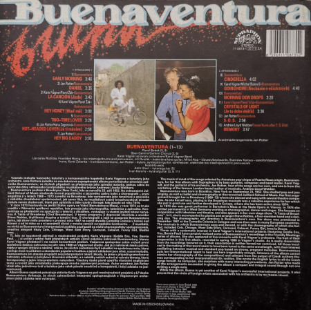 Buenaventura / Karel Vágner Band – албум Buena - Img 2