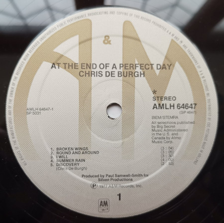 Chris de Burgh – албум At The End Of A Perfect Day - Img 3