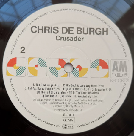 Chris de Burgh – албум Crusader - Img 2