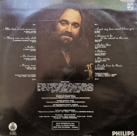 Demis Roussos – албум Happy To Be... - Img 2