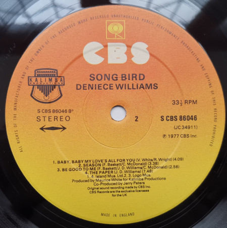 Deniece Williams – албум Song Bird - Img 3