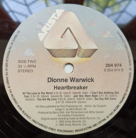 Dionne Warwick – албум Heartbreaker - Img 3