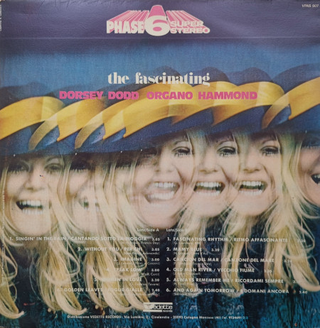 Dorsey Dodd – албум The Fascinating Dorsey Dodd Organo Hammond - Img 2
