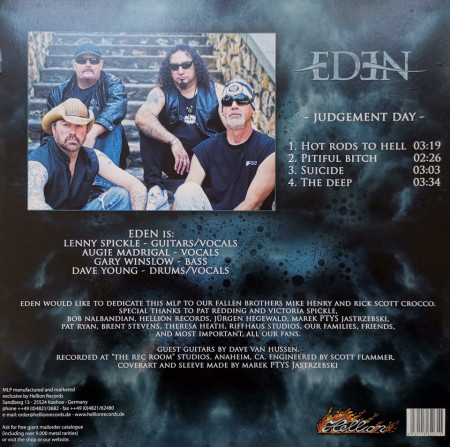 Eden – албум Judgement Day - Img 2