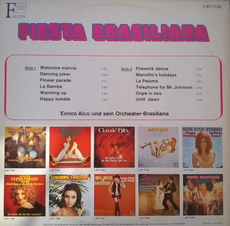 Enrico Alco Und Sein Orchester Brasiliana ‎– албум Fiesta Brasiliana - Img 2