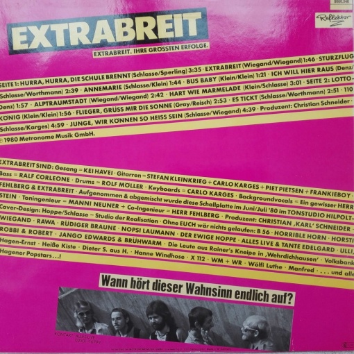 Extrabreit – албум Ihre Grössten Erfolge - Img 2