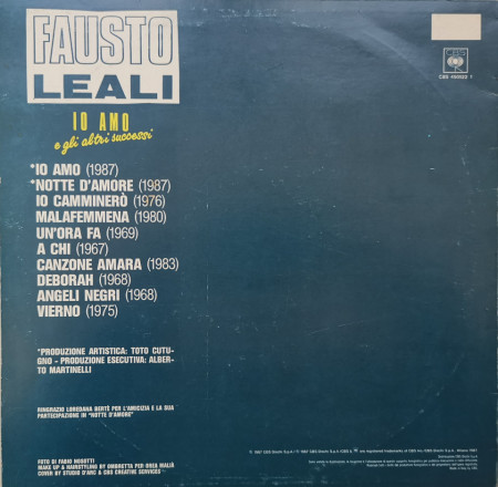 Fausto Leali – албум Io Amo E Gli Altri Successi - Img 2