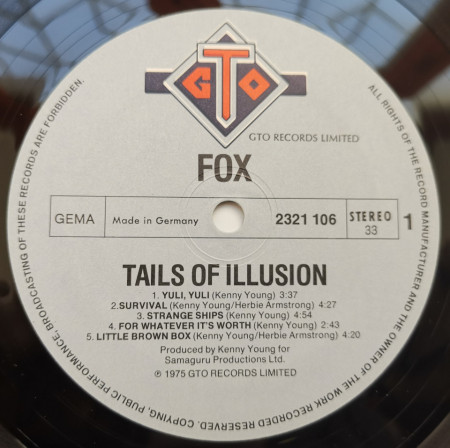 Fox – албум Tails Of Illusion - Img 3