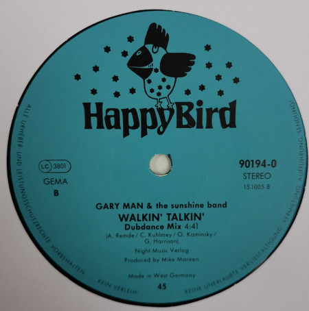 Gary Man &amp; The Sunshine Band – албум Walkin&#039; Talkin&#039; - Img 3