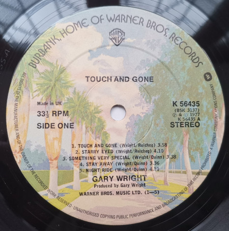 Gary Wright – албум Touch And Gone - Img 3
