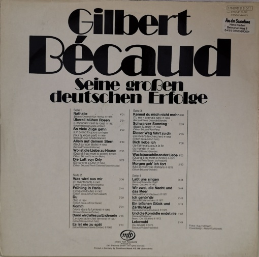 Gilbert Bécaud – албум Seine Großen Deutschen Erfolge - Img 2
