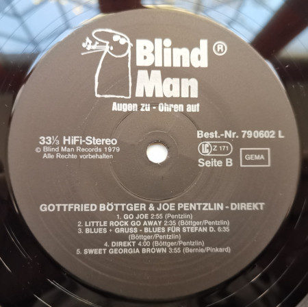 Gottfried Böttger &amp; Joe Pentzlin – албум Direkt - Img 2