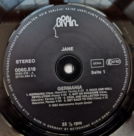Jane ‎– албум Germania - Img 2
