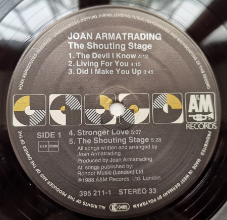 Joan Armatrading – албум The Shouting Stage - Img 3