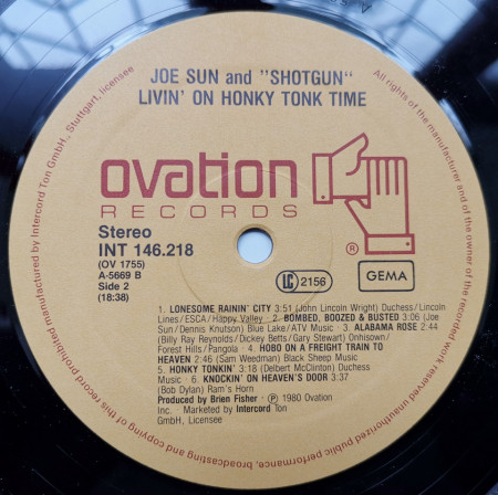Joe Sun With Shotgun – албум Livin&#039; On Honky Tonk Time - Img 3
