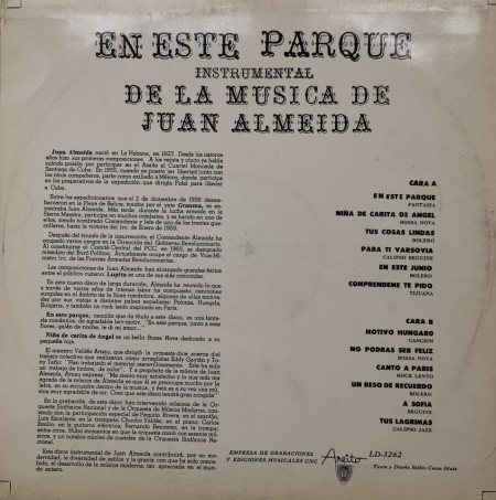Juan Almeida – албум En Este Parque - Img 3