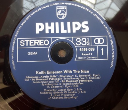 Keith Emerson With The Nice ‎– албум Keith Emerson With The Nice - Img 3