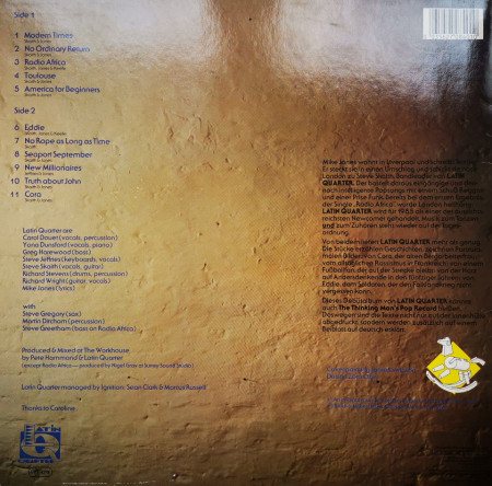 Latin Quarter ‎– албум Modern Times - Img 2