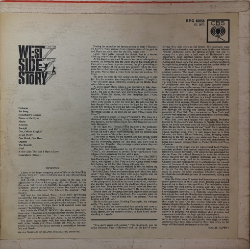 Leonard Bernstein – албум West Side Story (The Original Sound Track Recording) - Img 2