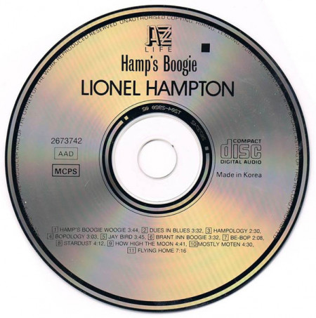 Lionel Hampton ‎– албум Hamp's Boogie (CD) - Img 2