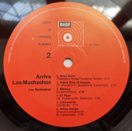 Los Muchachos – албум Arriva Los Muchachos - Img 3