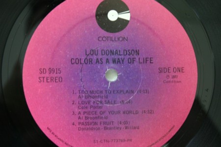 Lou Donaldson ‎– албум Color As A Way Of Life - Img 2
