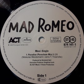 Mad Romeo ‎– сингъл Paradise / Into My Arms - Img 4