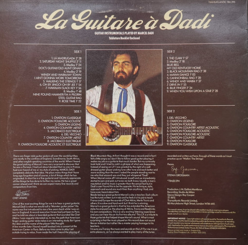 Marcel Dadi – албум La Guitare À Dadi - Img 3