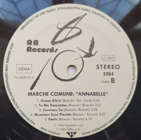 Marche Comune – албум Annabelle - Img 3