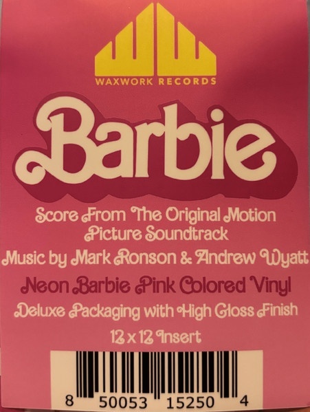 Mark Ronson, Andrew Wyatt – албум Barbie (Score From The Original Motion Picture Soundtrack) - Img 2