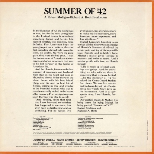 Michel Legrand – албум Summer Of '42 - Img 2