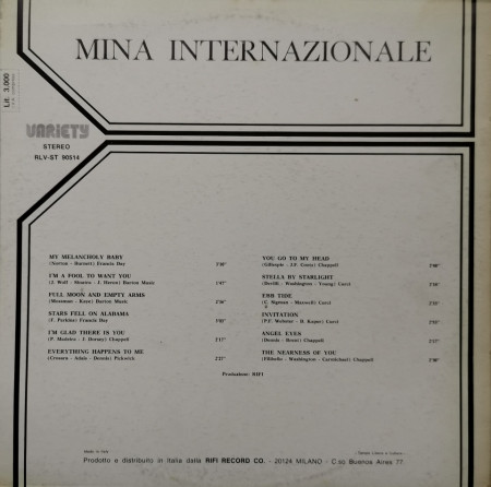 Mina – албум Internazionale - Img 2