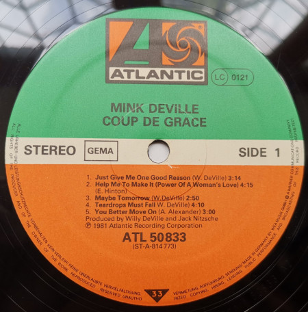 Mink DeVille – албум Coup De Grâce - Img 3