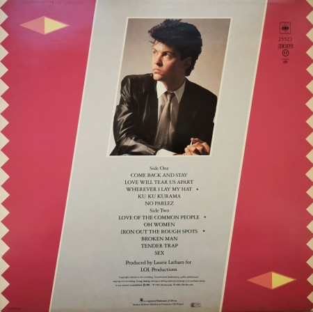Paul Young ‎– албум No Parlez - Img 2