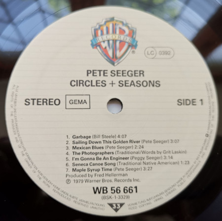 Pete Seeger ‎– албум Circles &amp; Seasons - Img 3