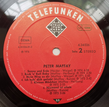 Peter Maffay – албум Peter Maffay - Img 3